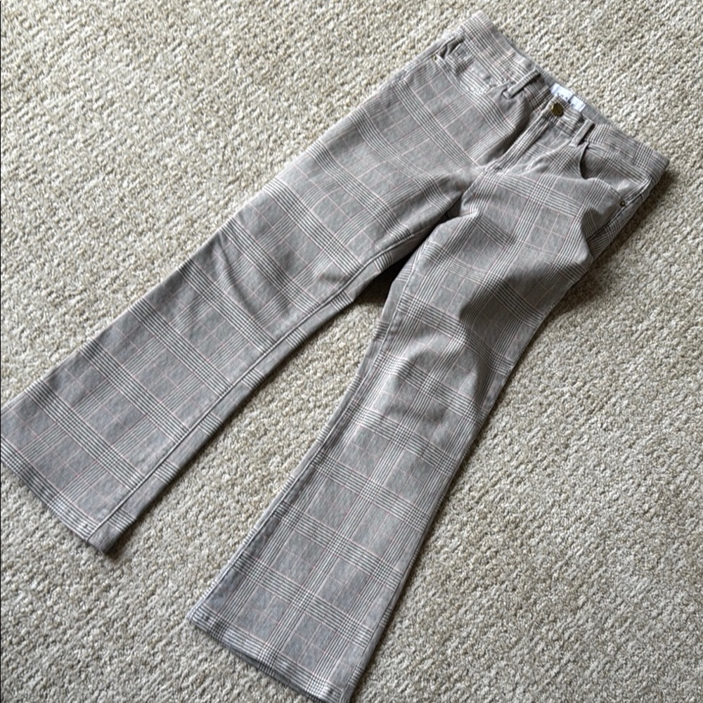 Frame plaid jeans